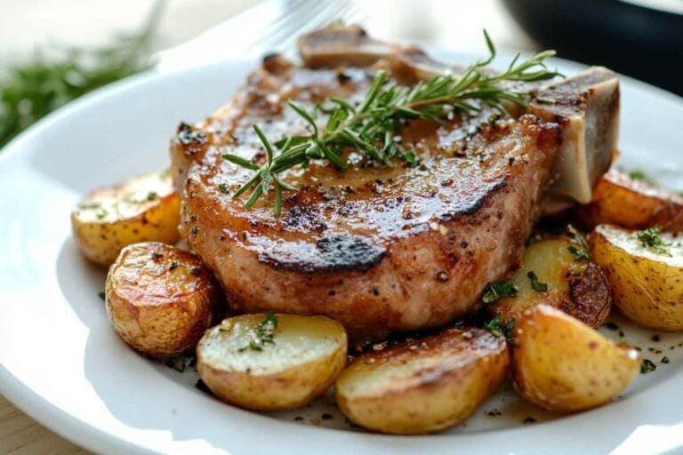 Cote De Porc Au Four Pomme De Terre
