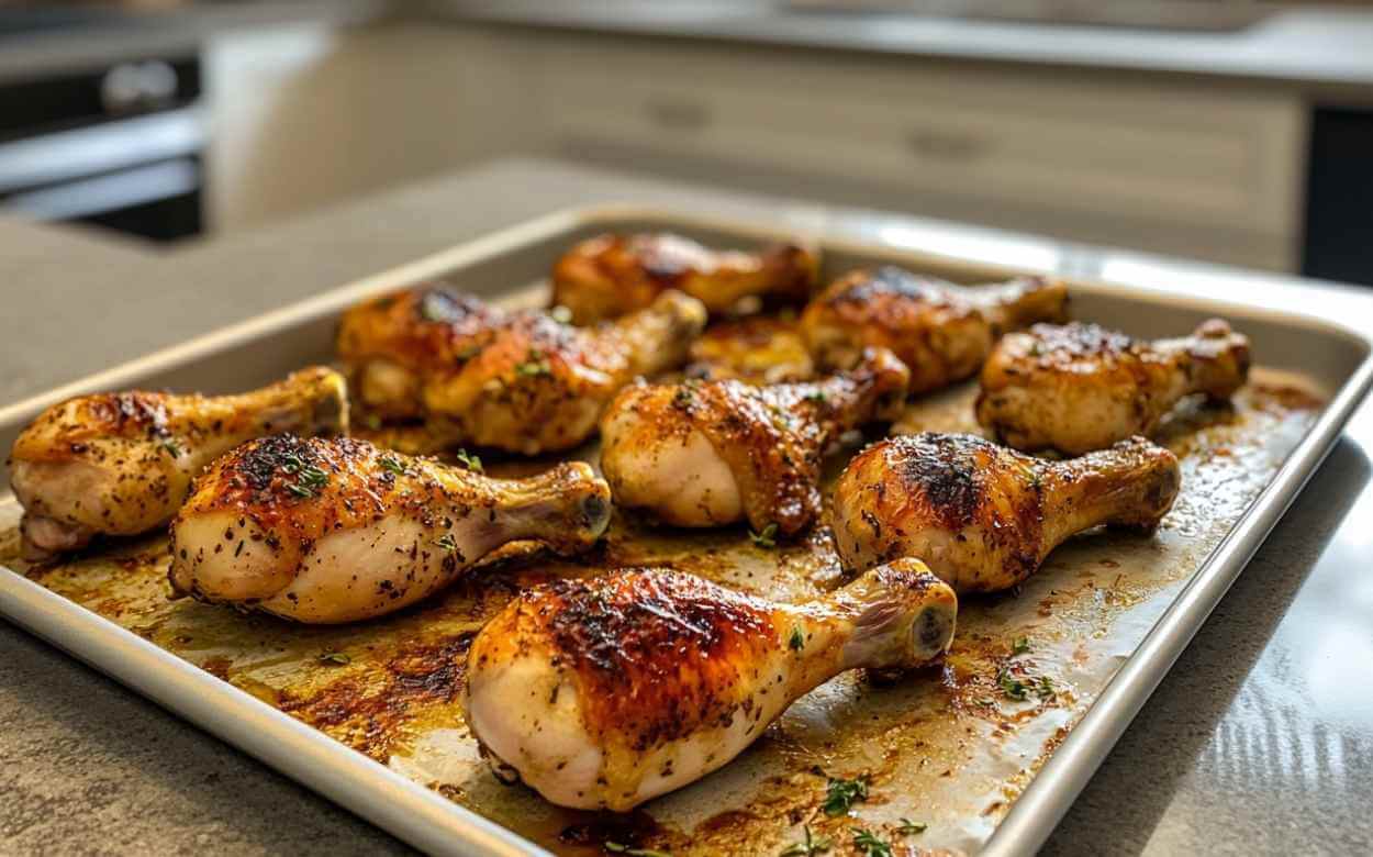 Pilons de Poulet au Four Croustillant - purerecette